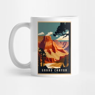 Grand Canyon National Park Vintage Travel Poster Mug